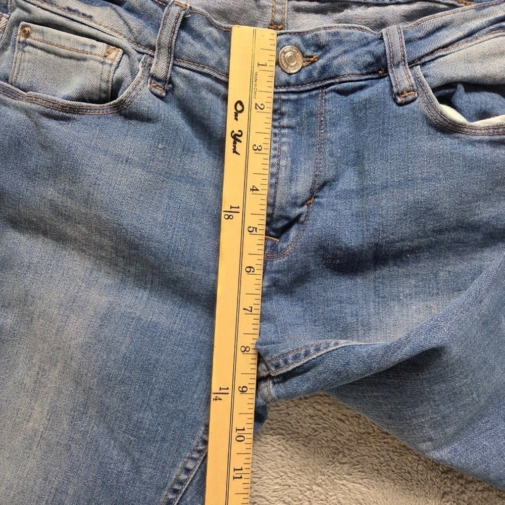 Kensie‎ Jeans Womens 6 / 28 Blue Cropped Straight Mid Rise Faded Denim - Picture 4 of 10